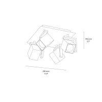 Ideal Lux Mouse Multipla lampada da soffitto