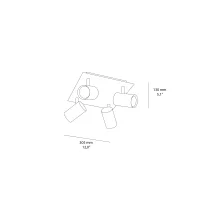 Ideal Lux Spot PL4 ceiling lamp Ideal Lux Spot PL4 ceiling lamp