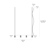 Pholc Donna Line 120 suspension lamp
