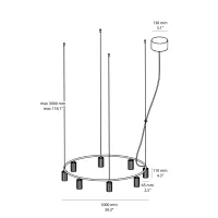 Pholc Donna Circle 60 suspension lamp