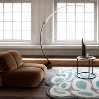 Kundalini Kyudo arc led floor lamp