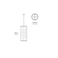 Astep Isol lampada a sospensione led