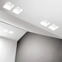 PAN INC1503 Priamo Faretto Incasso in Gesso Verniciabile