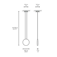 Vibia Cosmos 2501 lampada a sospensione