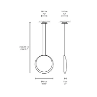 Vibia Cosmos 2502 lampada a sospensione