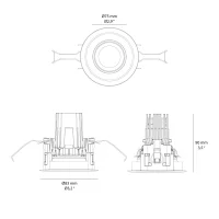 iGuzzini Laser P368 indoor recessed spotlight