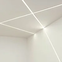 Lampo Aluminum Profile Kit Cut Of Light 2 Meters for False