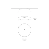Martinelli Luce Chet-B lampada da soffitto led