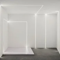 Lampo Aluminum Profile Kit Cut Of Light 2 Meters for False