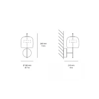 Vistosi Jube led wall lamp