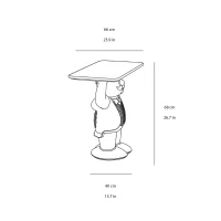 Slide Together Light White table