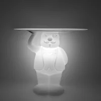 Slide Together Light White table