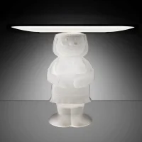 Slide Together Light White table