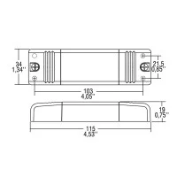 TCI Alimentatore LED 110-240V MP15 15W Multipotenza Con DIP-SWITCH