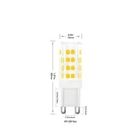 FAI Lampadina LED G9 Bispina 230V 3.5W 380lm 4000K Luce Fredda