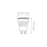 Lampo Lampadina DIK LED MR11 GU10 4,5W 350 lm 110-240V