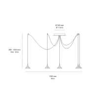 Artemide Unterlinden led free chandelier