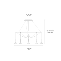 Artemide Unterlinden led ring chandelier