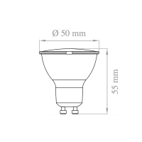 Lampo Lampadina DIK LED GU10 7W 240V 120° bianca