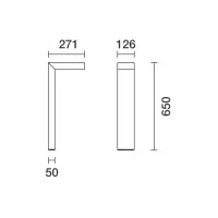iGuzzini Lander Light Luminaire LED IP66 Garden bollard for