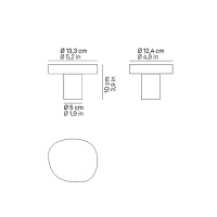 Zafferano Ciottolo Mini led bollard