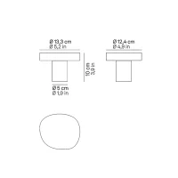 Zafferano Ciottolo Mini led bollard