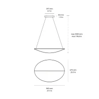 Stilnovo Diphy L96 led suspension lamp