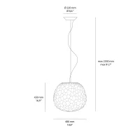 Artemide Meteorite Suspension Lamp led Dimmable Artemide Meteorite Suspension Lamp led Dimmable