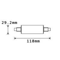 Duralamp ERRE7s LED R7s 16W 1600lm 2700K 118mm Luce Calda Duralamp ERRE7s LED R7s 16W 1600lm 2700K 118mm Luce Calda