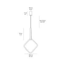 Ondaluce Regoli suspension lamp