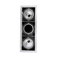 IGuzzini Grey Frame 3 lights 3 X G12 triple downlight