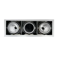 IGuzzini Grey Frame 3 lights 3 X G12 triple downlight