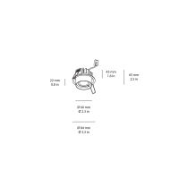 Wever & Ducrè Rini Sneak 1.0 faretto ad incasso led