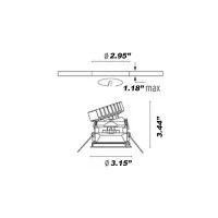 Flos Easy Kap 80 Adjustable Round LED 9W 3000K 577 lm Recessed Flos Easy Kap 80 Adjustable Round LED 9W 3000K 577 lm Recessed