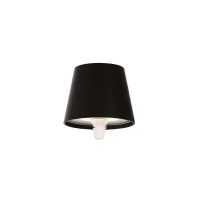 Zafferano Poldina Lido nero batteria led ceramica verticale