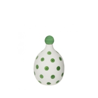 Zafferano Poldina Lido sage green battery led pois ceramic