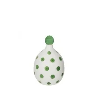 Zafferano Poldina Lido sage green battery led pois ceramic