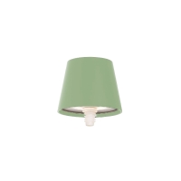Zafferano Poldina Lido sage green battery led pois ceramic