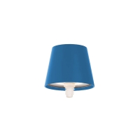 Zafferano Poldina Lido blue battery led pois ceramic