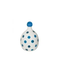 Zafferano Poldina Lido blue battery led pois ceramic