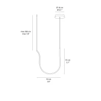 Ondaluce Argua suspension lamp