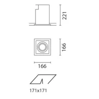 IGuzzini Downlight Deep Frame Minimal Recessed white IGuzzini Downlight Deep Frame Minimal Recessed white