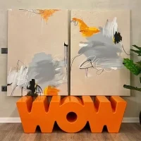 Slide WOW decorative bench Slide WOW decorative bench