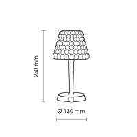 iGuzzini Tiffany LED Table Lamp Wireless with Rechargeable