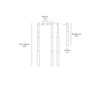 Pallucco Micro Telescopic 3 lampada da sospensione