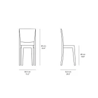 Kartell sedia La Marie cristallo