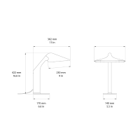DCW Niwaki led table lamp