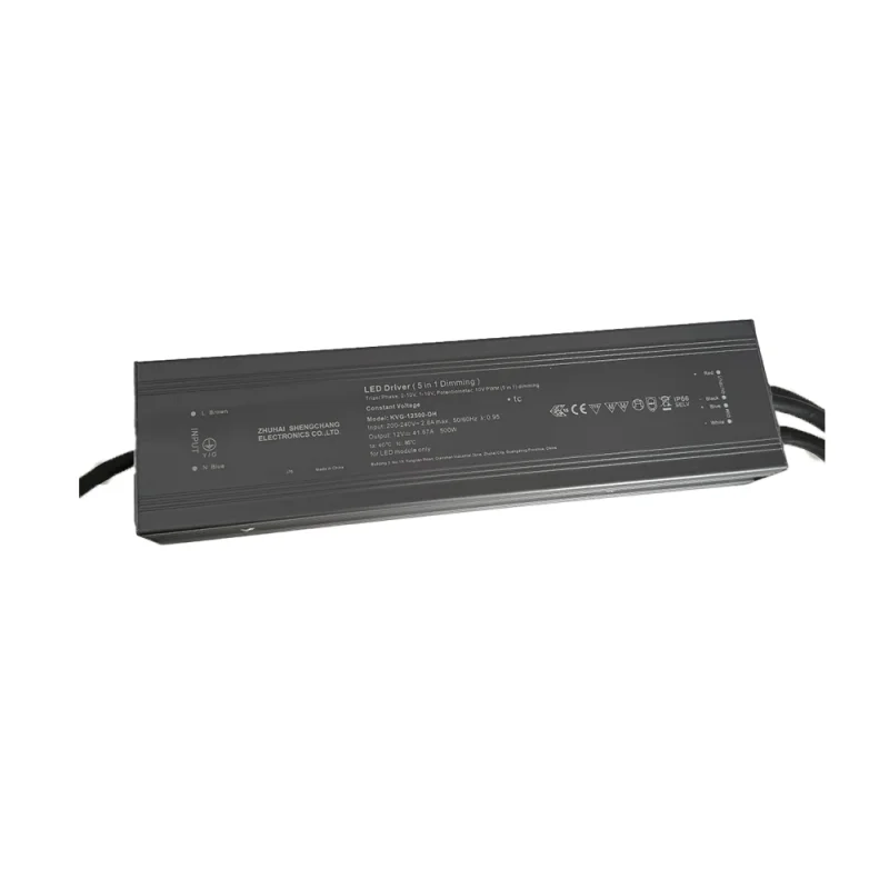 Constant voltage 12V driver 500W dimmable Triac/Pashe 0-10V IP66