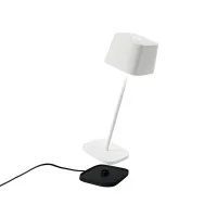 Zafferano Ofelia PRO Lampada LED da Tavolo a Batteria Con Base a Contatto