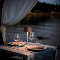 Zafferano Ofelia PRO Battery-powered LED Table Lamp With Contact Base Zafferano Ofelia PRO Battery-powered LED Table Lamp With Contact Base